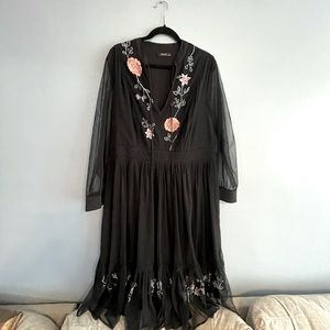 Eshakti Floral Embellished Dress